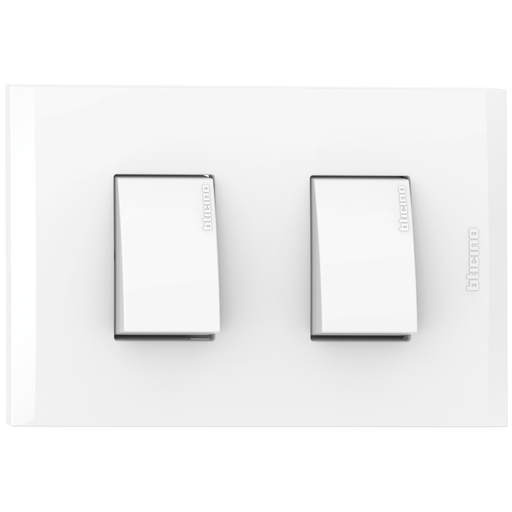 [2132201EB] APAGADOR DOBLE 3V 15A 125V BLANCO NOBILE AF2201EB