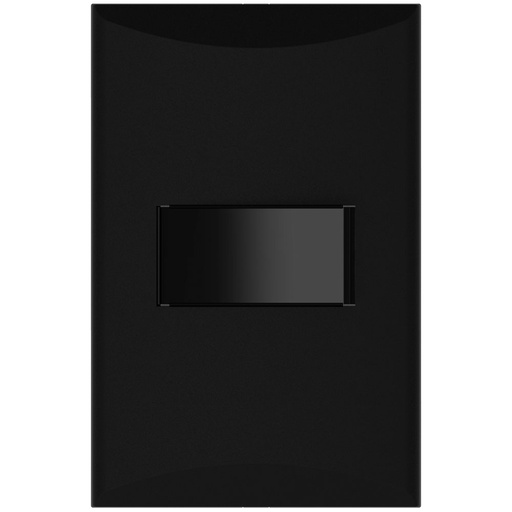 [E041001BK] APAGADOR SENCILLO 3V 15A 125V NEGRO PLATA 1001-BK