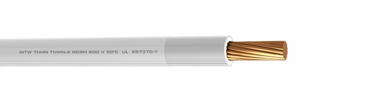 [10614KBLMX] CABLE THHN CAL 14AWG BLANCO CARRETE CONDUMEX