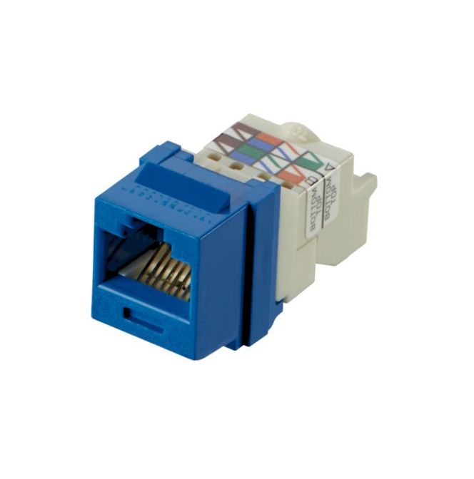 CONECTOR JACK RJ45 AZUL CAT6 NET KEY (KEYSTONE) NK6TMBU | IESA