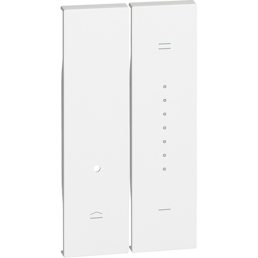 [214KW19] CUBIERTA 2 MODULOS PARA DIMMER K4411 K4410 BLANCO LIVING NOW KW19