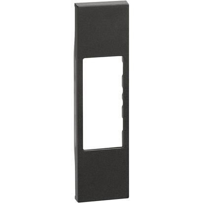 [214KG07] CUBIERTA 1 MODULO PARA RJ45 Y RJ11 NEGRO LIVING NOW KG07