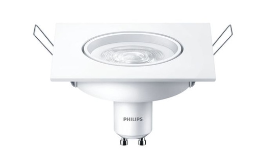 [3PH01041] EMPOTRADO LED SPOT CUADRADO GU10 90MM 5W 100-240V 350lm 2700K