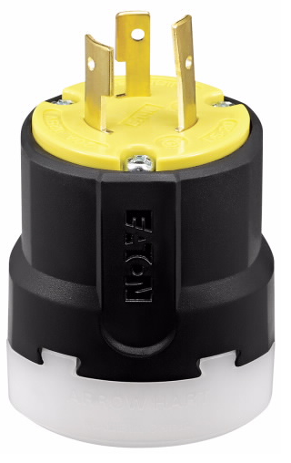 [450CL520P] ENCHUFE MEDIA VUELTA 2P 3H 20A 125V L5-20P AMARILLO AHCL520P