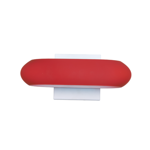 [3TE2022R] LUMINARIA PARED CRISTAL ROJO BASE G9 MAX 40W 100-240V TL-2022/R