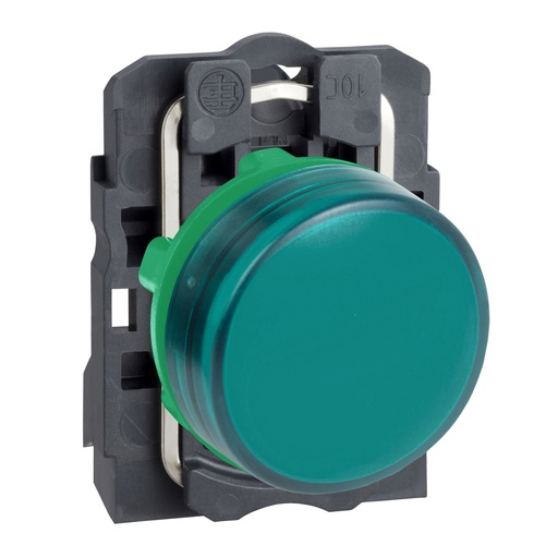 [997M3] LUZ PILOTO PLATICA COMPLETA, LED, COLOR, VERDE, TEN.230-240AC XB5AVM3