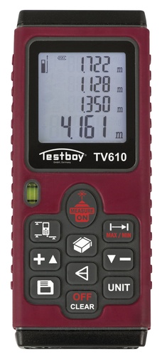 [TBTV610] MEDIDOR DE DISTANCIAS LÁSER, 60 METROS. TESTBOY