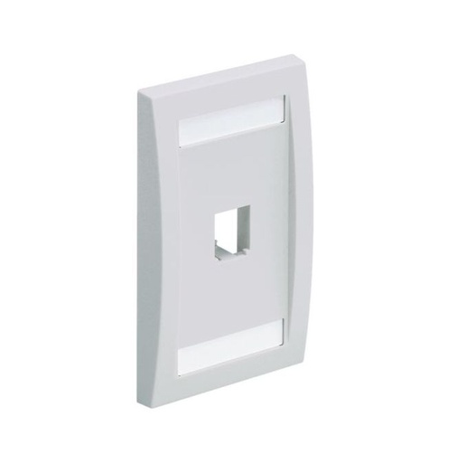 [P04VE1WH] PLACA 1 MODULO VERTICAL EJECUTIVA BLANCA PANDUIT CFPE1WHY