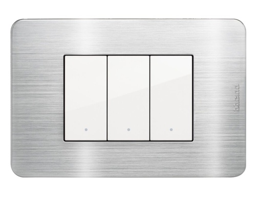 [226JA4803AA] PLACA 3 MODULOS ALUMINIO MATIXGO JA4803AA