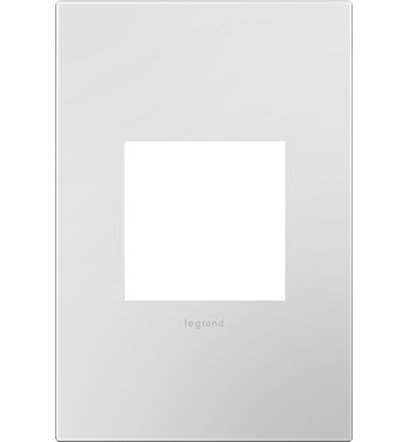 [2212PW4] PLACA PLASTICA 1 GANG BLANCO POWDER WHITE ADORNE AWP1G2PW4