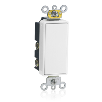 [LEV5657-2W] PULSADOR TIMBRE DECORA COMERCIAL 15A 125/277V BLANCO 5657-2W