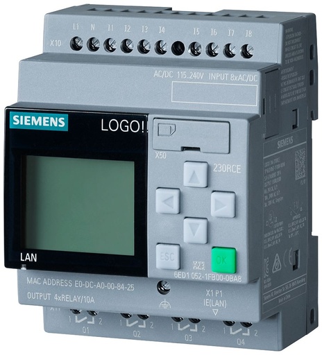 [5170BA0] RELE LOGO 230RCE 115V/230V RELAY 8ED/4SD ETHERNET 6ED10521FB080BA0