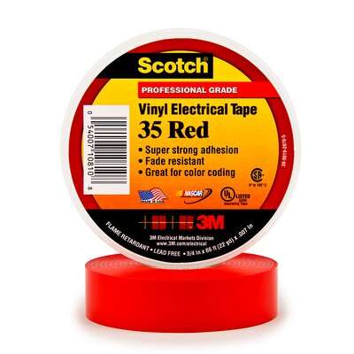[B1735R] TAPE SCOTCH #35 3/4" X 20M (ROJO)