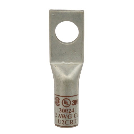 [B0730024] TERMINAL 3M 30024 UN OJO 3/8" CAL 2 AWG BARRIL CORTO CHILE