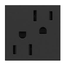 [221152G] TOMA DOBLE TR 2P 3H 15A 125V GRAFITO ADORNE ARTR152G4
