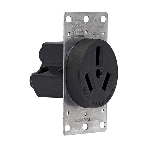 [E0232] TOMA EMPOTRAR ENTRADA RECTA 3P 3H 50A 125/250V NEMA 10-50R #32