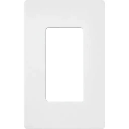 [LTRSC-1-SW] PLACA PLASTICA PRESION DECORATIVA 1 GANG BLANCO MATE LUTRON SC-1-SW